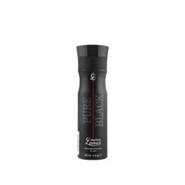 Pure Black Lamis Creation Body Spray for Men