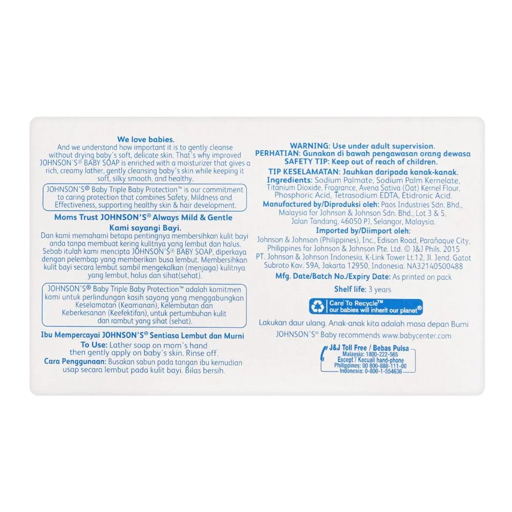 Johnson’s PureCare Baby Soap 100g
