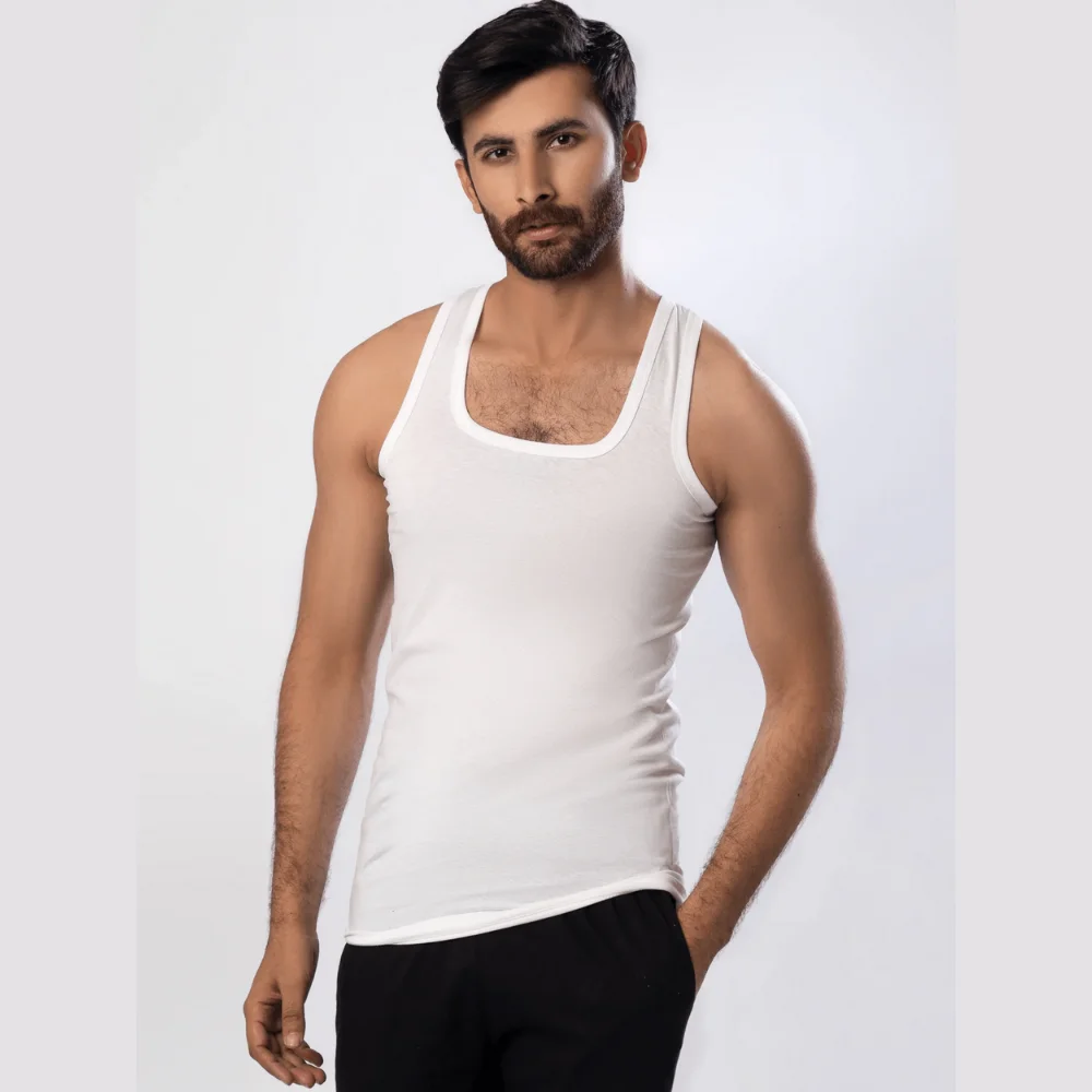 HINZ Men Summer Vest 786 – White