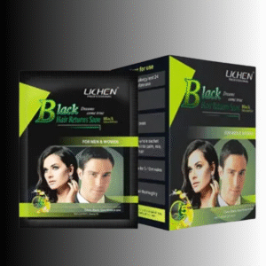 Lichen Fast Black Hair Color Shampoo – 200ml