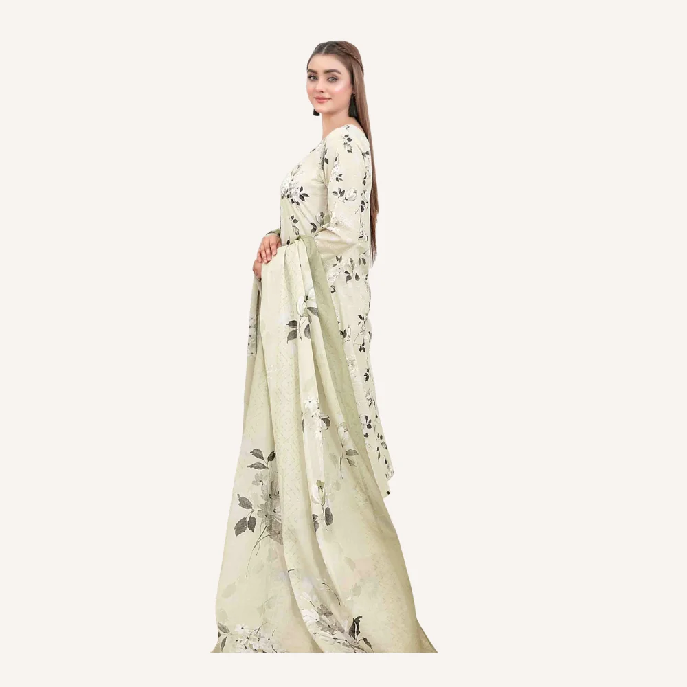 Areeba by Tawakkal Fabric Embroidered Lawn Unstitched 3 Piece Suit – B-1682