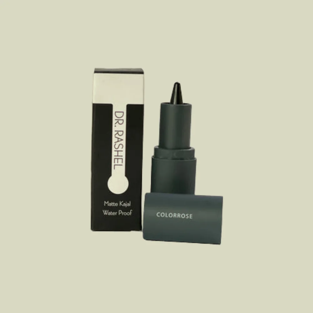 DR.RASHEL Matte Waterproof Kajal – Long Lasting & Smudge-Proof