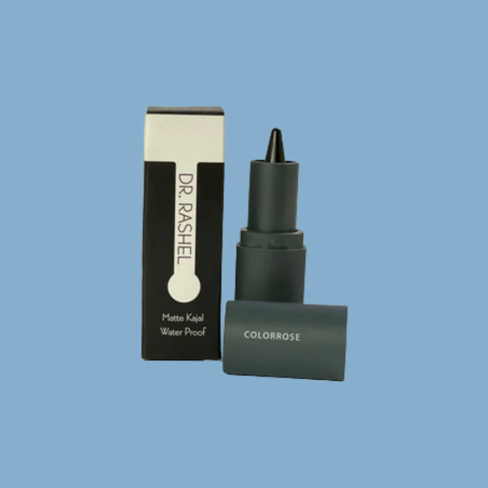 DR.RASHEL Matte Waterproof Kajal – Long Lasting & Smudge-Proof