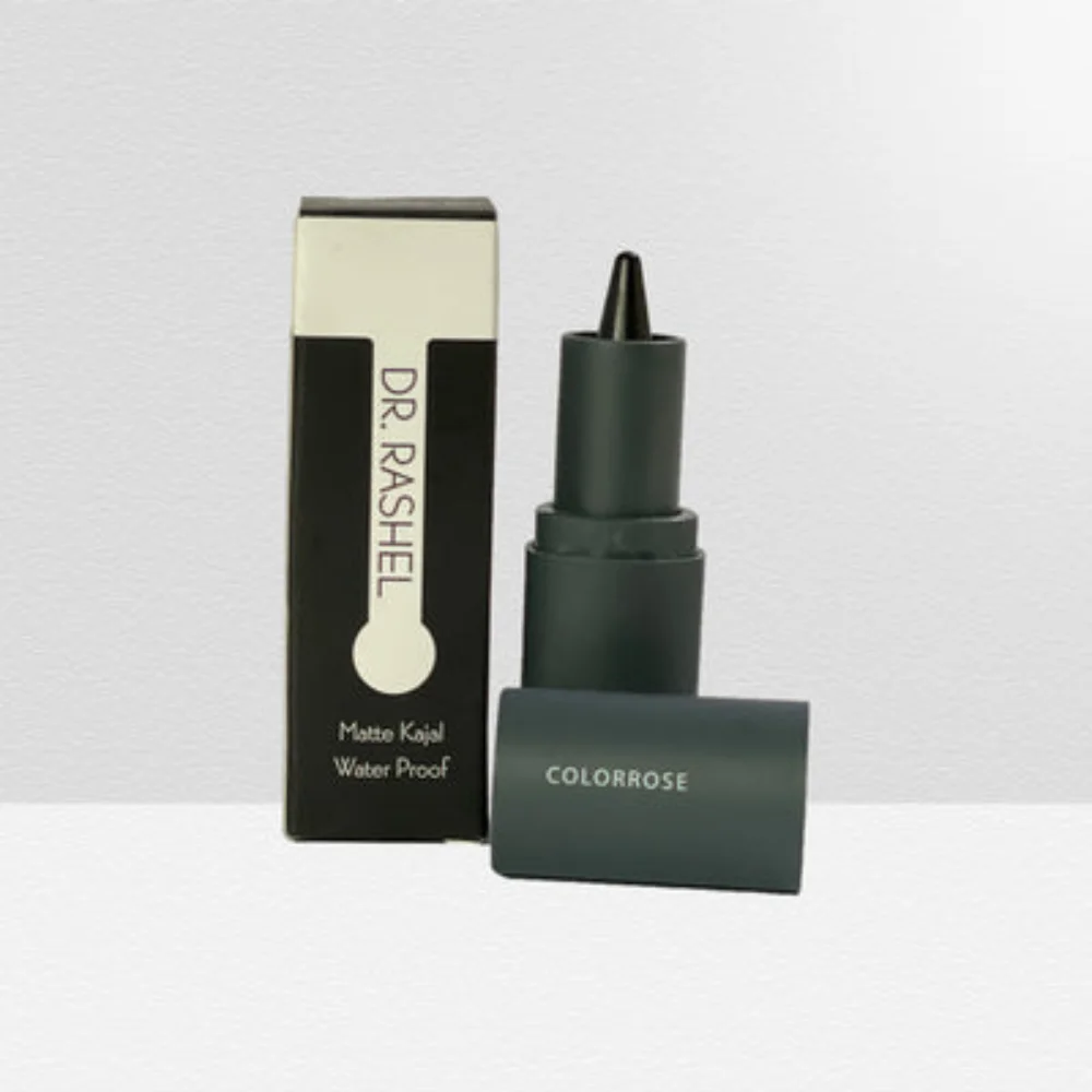 DR.RASHEL Matte Waterproof Kajal – Long Lasting & Smudge-Proof