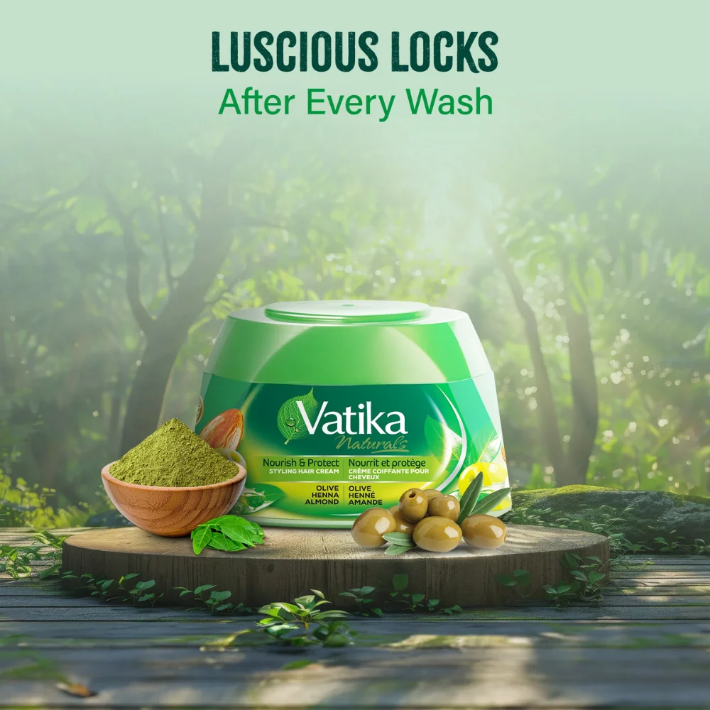 Vatika Hair Styling Cream – Nourish & Protect