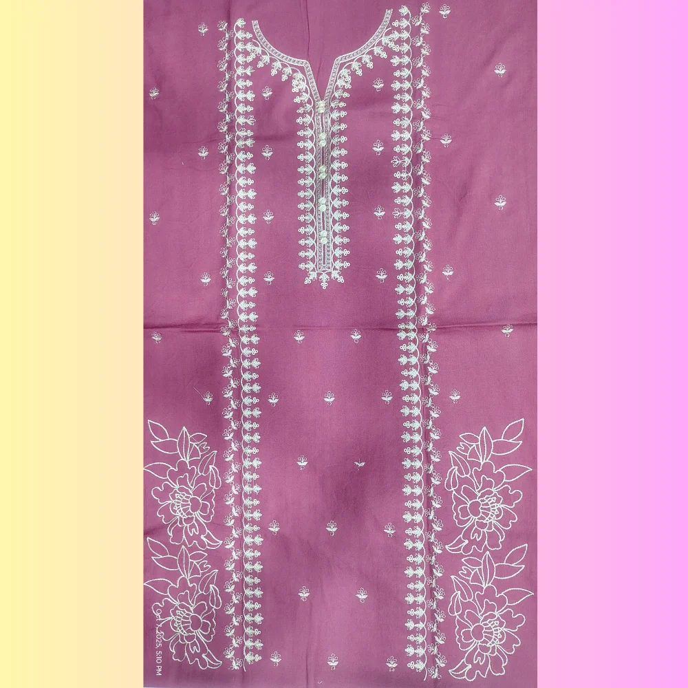 Premium Embroidered Dhanak 3 PCs Suit – Article 3