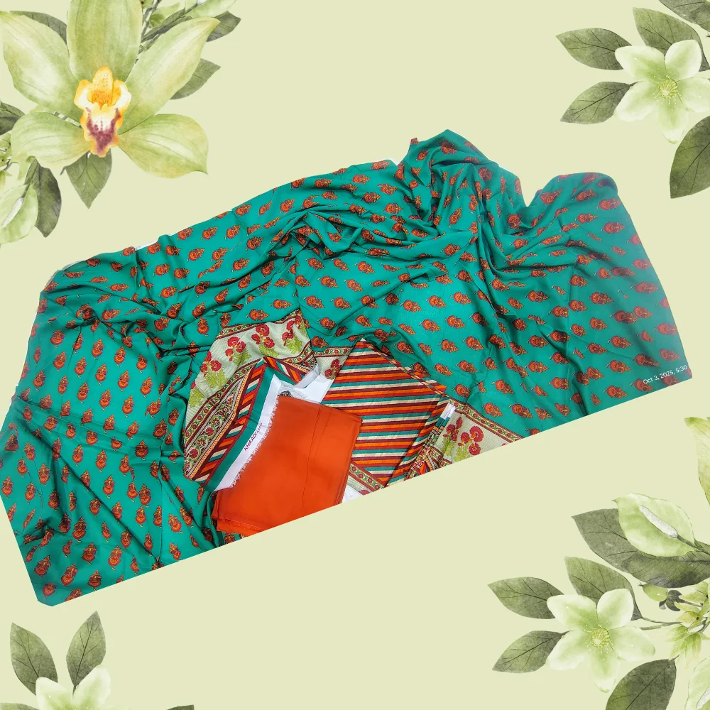 KHAADI Digital Premium Printed Linen 3 PCs Suit Article 1
