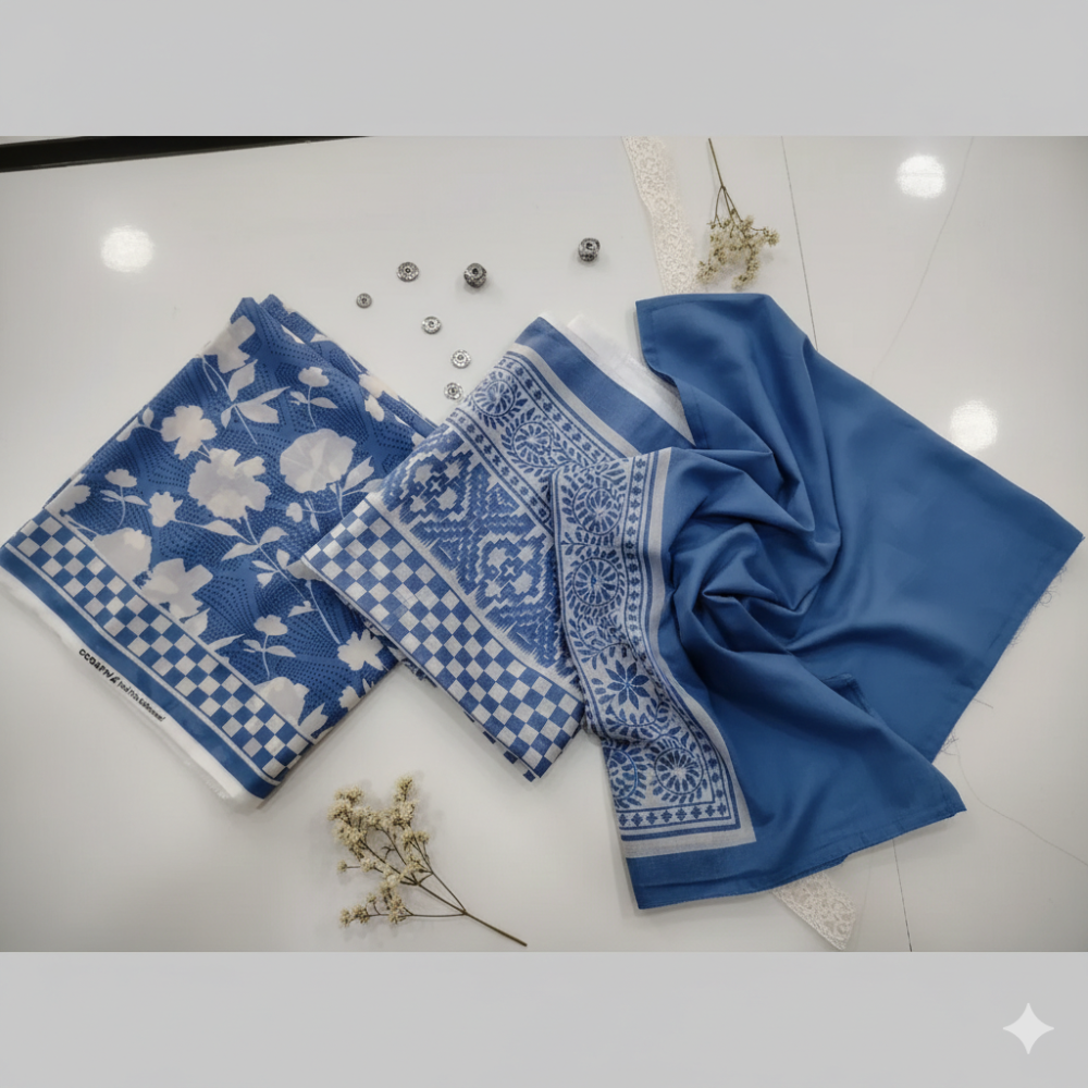 SAFWA Printed Lawn 3PC Suit Article 1