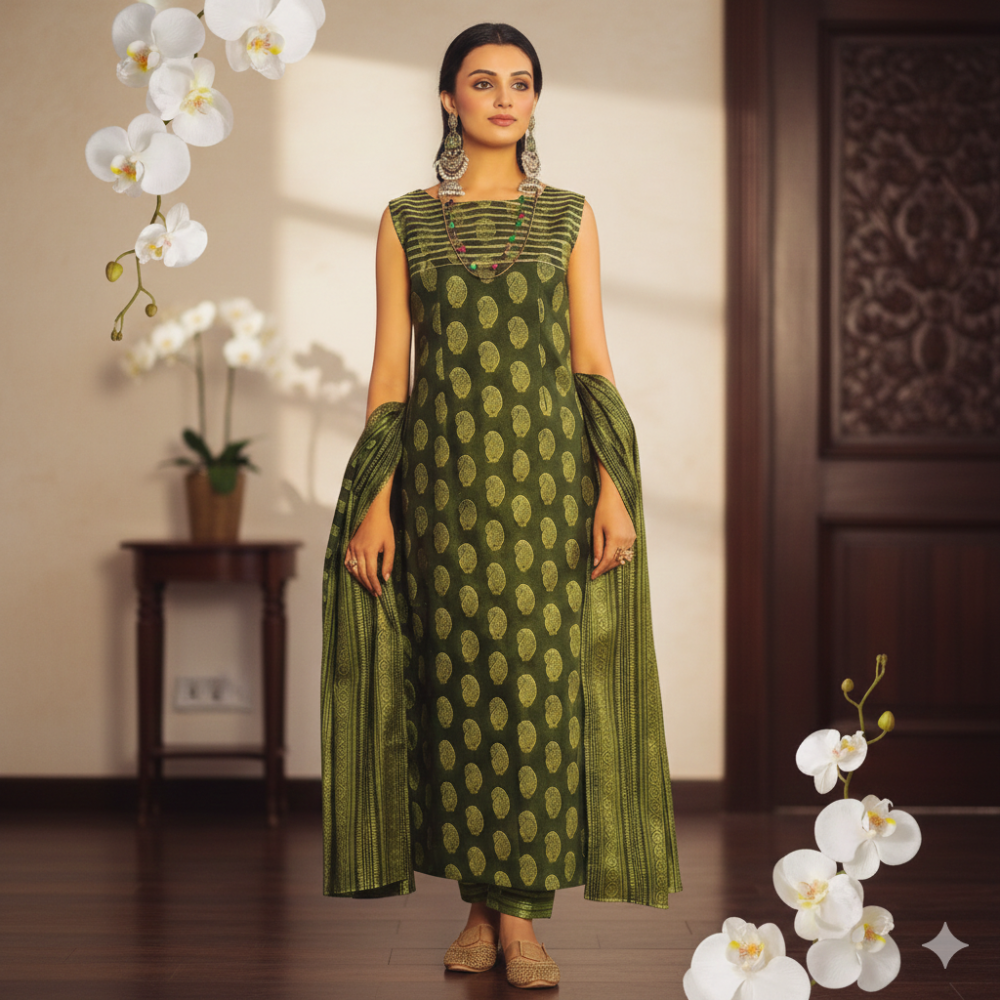 SAFWA Printed Lawn 3PC Suit Article 2