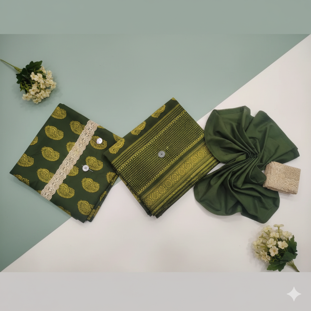 SAFWA Printed Lawn 3PC Suit Article 2 - Image 3