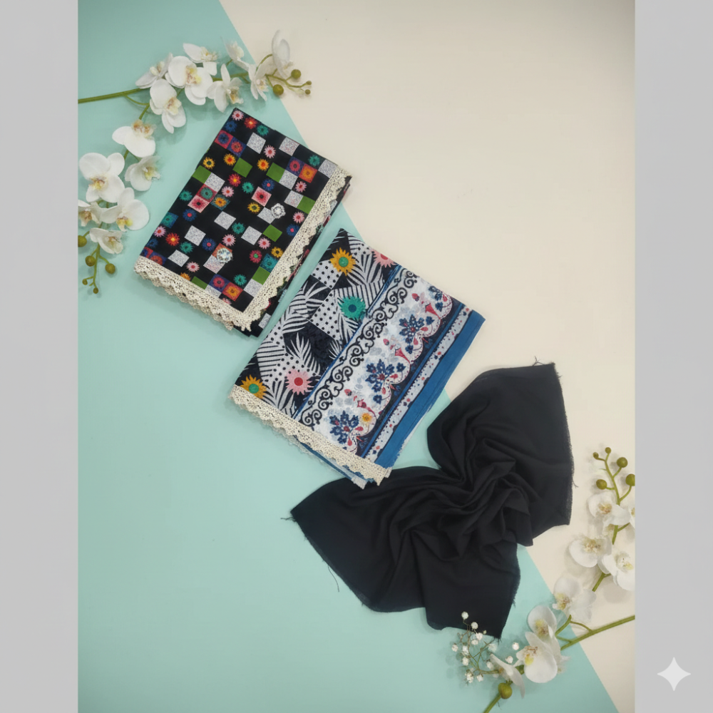 SAFWA Printed Lawn 3PC Suit Article 4