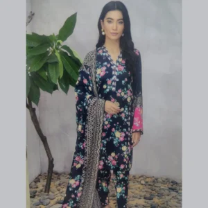 SOKAMAL 3 PC Digital Printed Lawn Suit Article 4